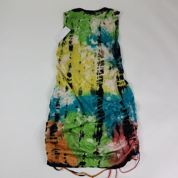 COTTON CITIZEN Tie Dye Ruched Dress sz M - Picture 5 of 5